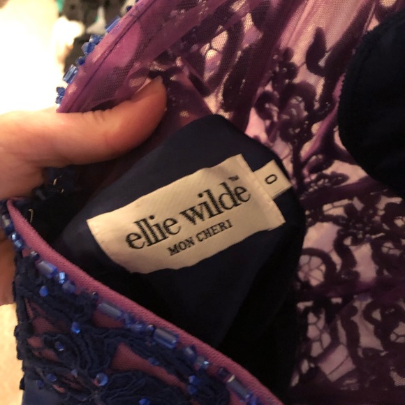 Ellie Wilde Prom Dress/ Evening gown. Royal Blue (size 0) - Picture 6 of 8